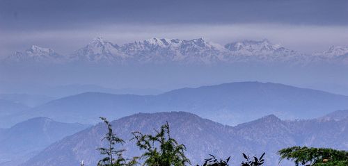 Himalayan range as viewed from Himalaya darshan point, Nainital by Subhrajyoti07